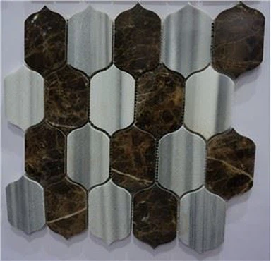 Heirloom Linen Lotus Marble Mosaic